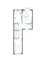 2 ккв № 154 Корп.: 31 , Секция 3  в ЖК Новое Колпино