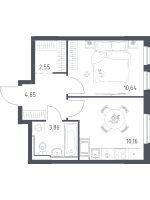 1 ккв № 252 Корп.: 31 , Секция 4  в ЖК Новое Колпино