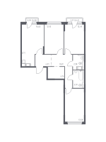 4 ккв (Евро) № 321 Корп.: 33 , Секция 3  в ЖК Новое Колпино