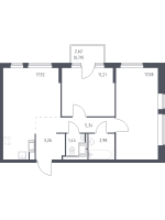 3 ккв (Евро) № 94 Корп.: 35.2 , Секция 1  в ЖК Новое Колпино