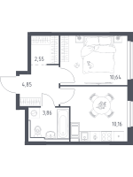 1 ккв № 208 Корп.: 31 , Секция 4  в ЖК Новое Колпино