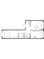 2 ккв № 210 Корп.: 31 , Секция 4  в ЖК Новое Колпино