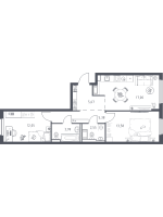 3 ккв (Евро) № 310 Корп.: 37 , Секция 4  в ЖК Новое Колпино