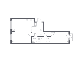 3 ккв (Евро) № 239 Корп.: 33 , Секция 2  в ЖК Новое Колпино