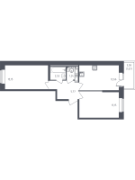 2 ккв № 14 Корп.: 32 , Секция 1  в ЖК Новое Колпино