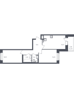 2 ккв № 23 Корп.: 32 , Секция 1  в ЖК Новое Колпино
