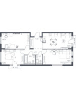 4 ккв (Евро) № 45 Корп.: 31 , Секция 1  в ЖК Новое Колпино