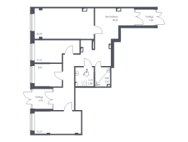 К. пом № 24нп Корп.: 39 , Секция 7  в ЖК Новое Колпино