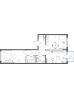 2 ккв № 177 Корп.: 31 , Секция 4  в ЖК Новое Колпино