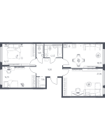 4 ккв (Евро) № 336 Корп.: 31 , Секция 6  в ЖК Новое Колпино