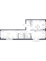 2 ккв № 254 Корп.: 31 , Секция 4  в ЖК Новое Колпино