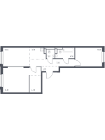 2 ккв № 488 Корп.: 1.3 , Секция 8  в ЖК Новые Лаврики