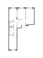 4 ккв (Евро) № 353 Корп.: 1.3 , Секция 5  в ЖК Новые Лаврики