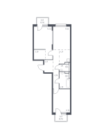 3 ккв (Евро) № 464 Корп.: 1.3 , Секция 7  в ЖК Новые Лаврики