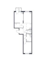3 ккв (Евро) № 329 Корп.: 1.3 , Секция 5  в ЖК Новые Лаврики
