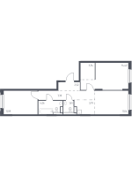 2 ккв № 169 Корп.: 1.3 , Секция 2  в ЖК Новые Лаврики