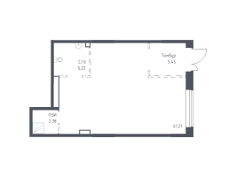 К. пом № 21нп_8 Корп.: 1.3 , Секция 8  в ЖК Новые Лаврики