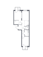 3 ккв (Евро) № 319 Корп.: 1.3 , Секция 5  в ЖК Новые Лаврики