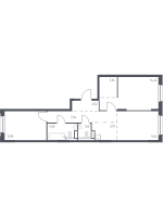 2 ккв № 149 Корп.: 1.3 , Секция 2  в ЖК Новые Лаврики