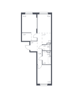 3 ккв (Евро) № 419 Корп.: 1.3 , Секция 7  в ЖК Новые Лаврики