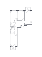 4 ккв (Евро) № 428 Корп.: 1.3 , Секция 7  в ЖК Новые Лаврики