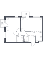 4 ккв (Евро) № 85 Корп.: 1.3 , Секция 2  в ЖК Новые Лаврики