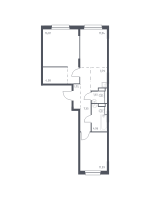 2 ккв № 232 Корп.: 1.3 , Секция 4  в ЖК Новые Лаврики