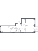 2 ккв № 159 Корп.: 1.3 , Секция 2  в ЖК Новые Лаврики