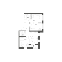 4 ккв (Евро) № 310 Корп.: 2.6 , Секция 7  в ЖК Новый Питер