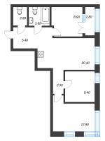 4 ккв (Евро) № 271 Корп.: 2.3 , Секция 6  в ЖК Новый Питер