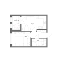 2 ккв (Евро) № 767 Корп.: 2.1.5 , Секция 13  в ЖК Новый Питер