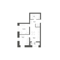 3 ккв (Евро) № 473 Корп.: 2.6 , Секция 9  в ЖК Новый Питер