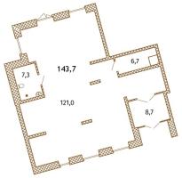 К. пом № НП-3 Корп.: 11 , Секция 1  в ЖК Новый Питер