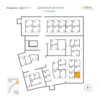 Кладовка № К.110 Корп.: 5.1.1 , Секция 4  в ЖК OKLA