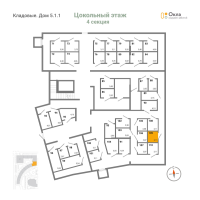 Кладовка № К.109 Корп.: 5.1.1 , Секция 4  в ЖК OKLA