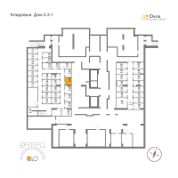 Кладовка № 1.17 Корп.: 5.3.1 , Секция 1  в ЖК OKLA