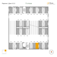Паркинг № П.185 Корп.: 3.2.2 , Секция П  в ЖК OKLA