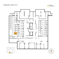 Кладовка № К 27 Корп.: 5.3.1 , Секция 1  в ЖК OKLA