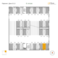 Паркинг № П.218 Корп.: 3.2.2 , Секция П  в ЖК OKLA