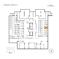Кладовка № 1.44 Корп.: 5.3.1 , Секция 1  в ЖК OKLA