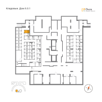 Кладовка № 1.11 Корп.: 5.3.1 , Секция 1  в ЖК OKLA