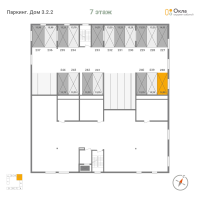 Паркинг № П.238 Корп.: 3.2.2 , Секция П  в ЖК OKLA