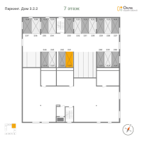 Паркинг № П.241 Корп.: 3.2.2 , Секция П  в ЖК OKLA