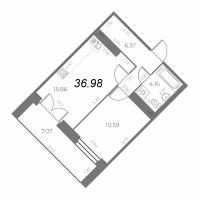 2 ккв (Евро) № 926 Корп.: 8 Уч. 241 , Секция 14  в ЖК Огни Залива