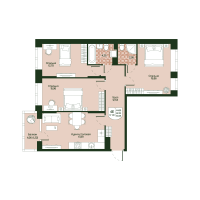 4 ккв (Евро) № 140 Корп.: 2 , Секция 7  в ЖК Охтинские высоты