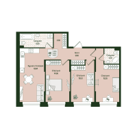 4 ккв (Евро) № 4 Корп.: 4 , Секция 1  в ЖК Охтинские высоты