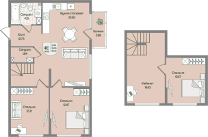 4 ккв (Евро) № 88 Корп.: 6 , Секция 4  в ЖК Охтинские высоты