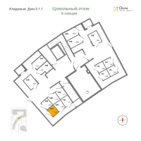 Кладовка № К.137 Корп.: 5.1.1 , Секция 6  в ЖК Окла