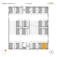 Паркинг № П.183 Корп.: 3.2.2 , Секция П  в ЖК Окла