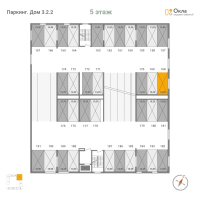 Паркинг № П.168 Корп.: 3.2.2 , Секция П  в ЖК Окла